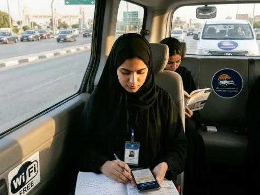 نقل طالبات الكلية التقنية والرقمية من حي السويدي الغربي أثناء الامتحانات: انضباط وراحة التوصيل مع شركة أبو محمد نقل طالبات الكلية التقنية والرقمية من حي السويدي الغربي أثناء الامتحانات: انضباط وراحة التوصيل مع شركة أبو محمد