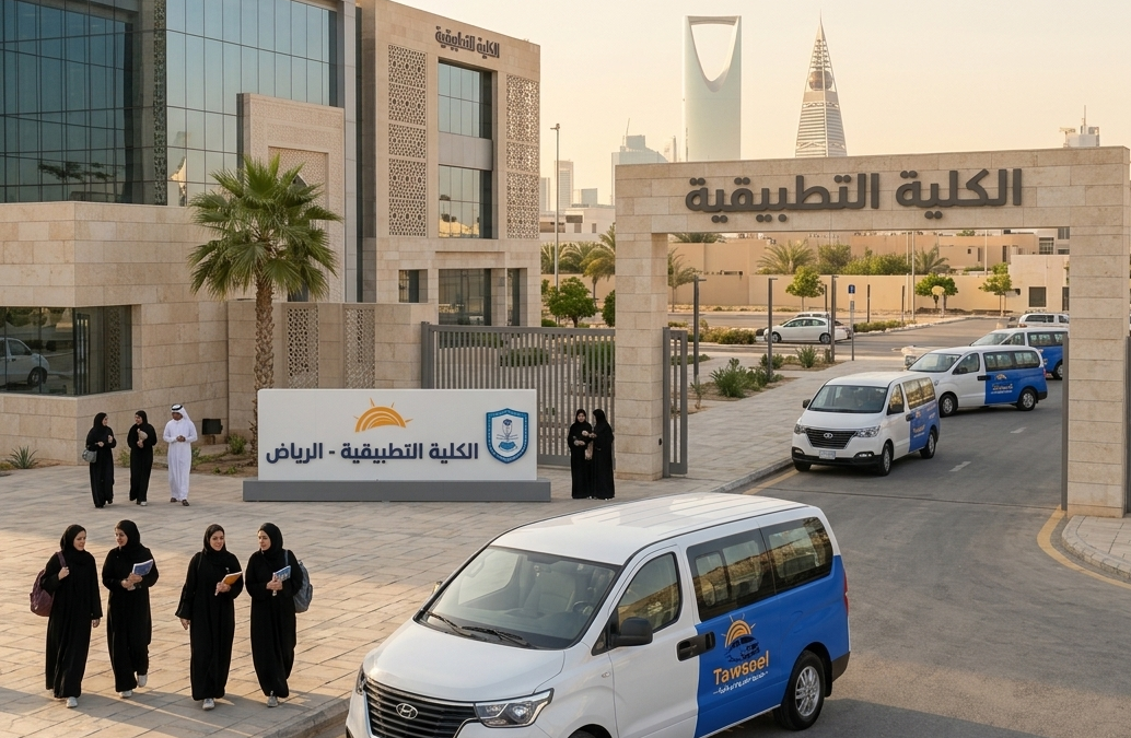 نقل طالبات الكلية التطبيقية بالرياض - شركة أبو محمد