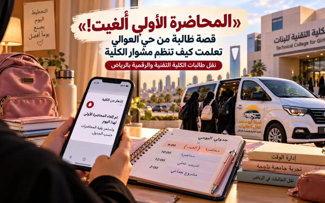 «المحاضرة الأولى أُلغيت!».. قصة طالبة من حي العوالي تعلمت كيف تنظم مشوار الكلية بالرياض